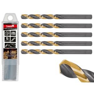 Wiertło czarno-złote do metalu HSS 7.80mm (5/50/500) 133042434 - Wiertło