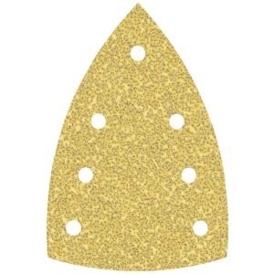 EXPERT EXC470 Schleifpapier 100x150mm Körnung 80, 10er Pack, dreieckiges Schleifblatt - Zubehör für Schleifmaschinen