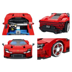 Auto Sport Tégla szett Piros 1168el.