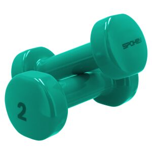 Gantere Spokey SHAPE 2kg pentru antrenament de forță - Haltere, gantere si greutati