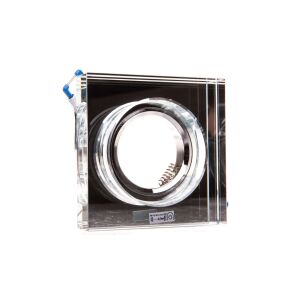 Kanlux Morta 22112 álmennyezetbe építhető lámpa ezüst üveg 1 x MR-16 max. 50W MR16 1 db IP20