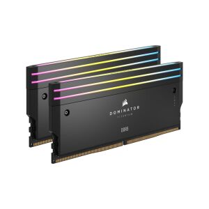 Két Corsair Dominator Titanium RGB DDR5 Memória Modul - Corsair