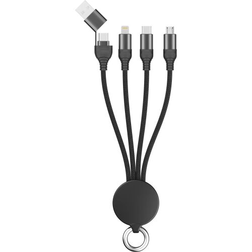 2GO Cablu USB 2GO USB/tip C Cablu de încărcare All in One Schwarz 15cm 133051796