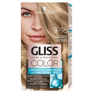 Schwarzkopf Gliss Color Tartós hajfesték, 9-16 Ultravilágos hűvösszőke