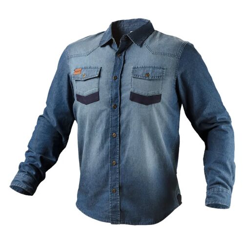 NEO Denim munkásing, teljes nézet - Férfi ing