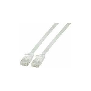 EFB Cablu de conectare plat RJ45 U/UTP, cat.6a, PVC, 1,5 m, alb (K8107WS.1,5) 133062903 - Articol tehnic & Electronică