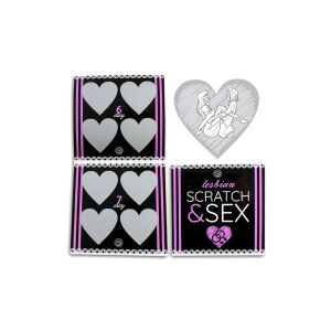 Secret Play Lesbian Scratch & Sex Spiel, ein Rubbelspiel für Paare, um neue Stellungen zu entdecken - Kunst & Hobby