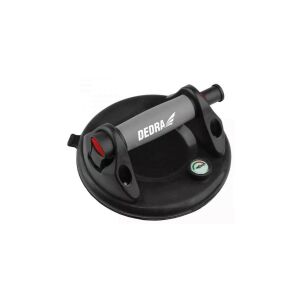 Tapadókorong pumpával és nyomásmérővel, Dedra, 200 mm, Max 120 kg, Fekete