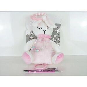 Tulilo plüss zenélő játék - rózsaszín nyuszi