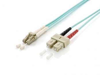 Equip Patchcord światłowodowy LC - SC Multimode Duplex OM3, 10m (255316)