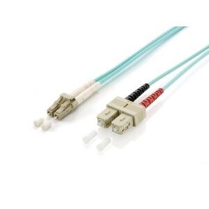 Equip Patchcord światłowodowy LC - SC Multimode Duplex OM3, 10m (255316) 133071025 - Kabel optyczny