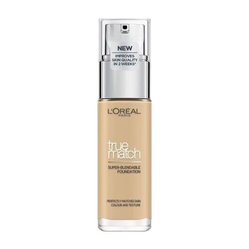 L'Oreal Paris True Match Alapozó 2.D/2W Golden Almond, folyékony alapozó az egyenletes bőrtónusért