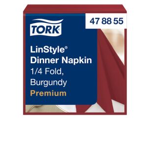 Tork Tork LinStyle - Premium-Dinnerservietten - Burgunderrot 133072224 - Papierprodukte für den Haushalt
