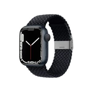 Crong Pasek pleciony Crong Wave Band do Apple Watch 42/44/45 mm grafitowy 133074293 - Pasek do inteligentnego zegarka