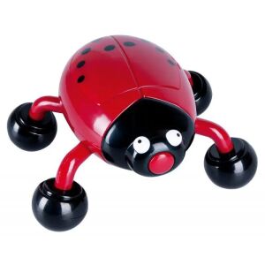 Beetle Massager, czerwono-czarny masażer w kształcie biedronki - Pomoc rehabilitacyjna