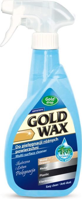 Kamix Gold Wax - Spray lichid pentru curățarea și îngrijirea mobilierului, antistatic - 400 ml