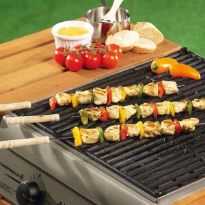 BBQ - Spieße für Spieße Ganzmetall 24 cm (4 Stck.) 133078392 - Gartengrill, Grillzubehör