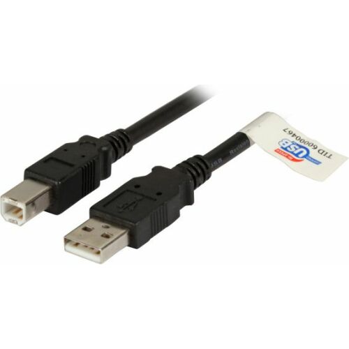 Kábel USB EFB USB-A - USB-B 5 m Fekete (K5256SW.5)