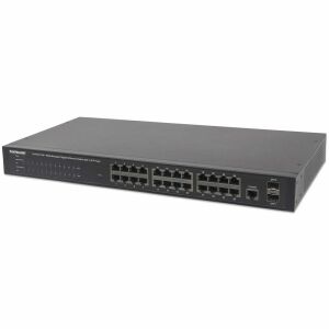 Intellinet 560559 24p gigabites POE+ kapcsoló 2x SFP