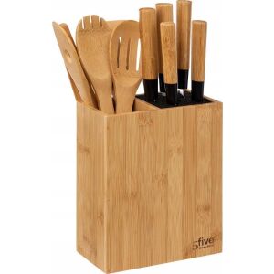 5five Konyhai kiegészítők készlet bambusz blokkban: 6 kés és 5 edény 133082782 - Konyhai eszköz