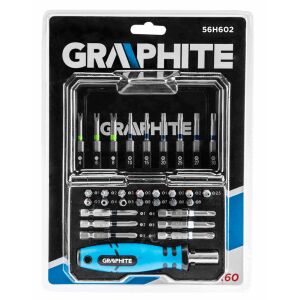Graphit-Schraubendreherspitzen, Bitsatz, 31-teilig (56H602) 133088785 - Bit Set
