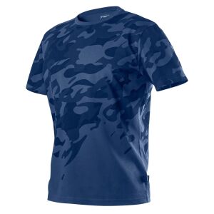 Neo póló, tengerészkék terepmintás, camo, navy 100% pamut