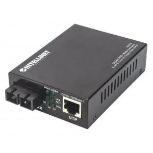 Convertizor media Intellinet 508209 1000Base-T RJ45/1000Base-LX SC SM + Injector PoE 133091010 - Convertoare media