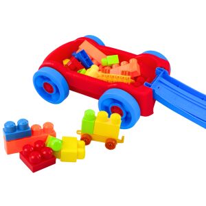 Párnák egy kocsiban kerekeken