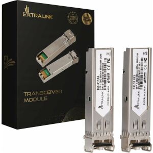 Extralink SFP 1.25G 2-pack | SFP modul | 1,25 Gbps, LC/UPC, 850 nm, 550 m, többmódú, DOM
