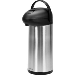 YATO 5L Edelstahl Pump Thermoskanne für heiße und kalte Getränke - Lebensmittel- & Getränkebehälter
