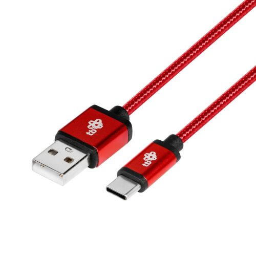 Kabel TB USB Typ-C do USB-A, 1.5m, czerwony oplot
