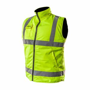 Bezrękawnik roboczy, dwustronny, jedna strona odblaskowa, żółta, rozmiar XXXL/60 133099942 - NEO Tools