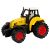 Žltý traktor hračka FarmeR K100, s pružinovým pohonom