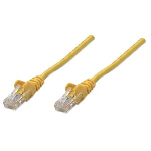 Soluții de rețea Intellinet RJ45, fără cârlig, cat. 5e UTP, 2m galben (319744) 133103475 - Intellinet