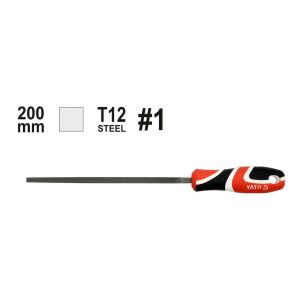 Fém reszelő, Yato, 200 mm, piros/fekete