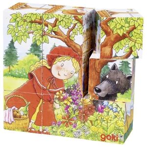 Fa kocka puzzle történetekkel, 3 év+ 133109212 - Baba puzzle