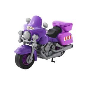 Purple Harley Police Motorcycle Toy - 27.5 cm - Kids's play car