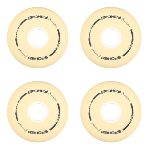 Set 4 roti pentru patine in linie, Spokey, Poliuretan, 76 mm 133113352