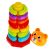 Bam Bam Piramidka Miś mix színes egymásra rakható gyűrűk és medvefej