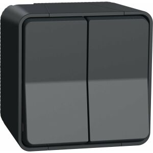 Schneider Electric MUREVA Style Doppeltreppenverbinder, Anthrazit, MUR35022 133119636 - Schneider Steckdosenabdeckungen