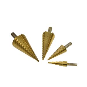 Konischer HSS-TiN-Bohrersatz, 4-el. (4-12,4-20,4-32,4-39), Alu (20) 133122793 - Bohrstiele