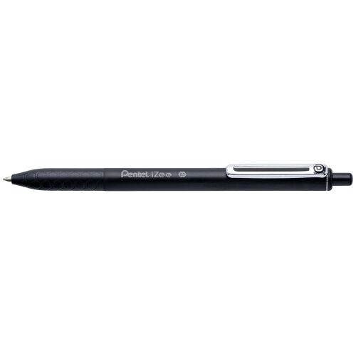 Pentel iZee schwarzer Kugelschreiber, 0,7 mm, für Büro und Schule