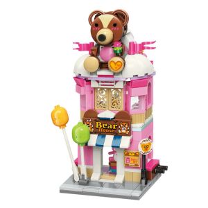 QMAN® C0109 Keepplay – hračka na stavbu domu medveďa – 100% kompatibilná so všetkými ostatnými obľúbenými značkami 125399280 - QMAN