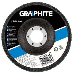 Graphit-Lamellenschleifscheibe 125x22,2 mm K80 Zirkonia - 57H843 133127756 - Zubehör für Schleifmaschinen