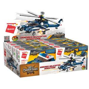 QMAN® 1801 - Zabawka budowlana helikopter policyjny 8 w 1 - w 100% kompatybilna ze wszystkimi innymi popularnymi markami