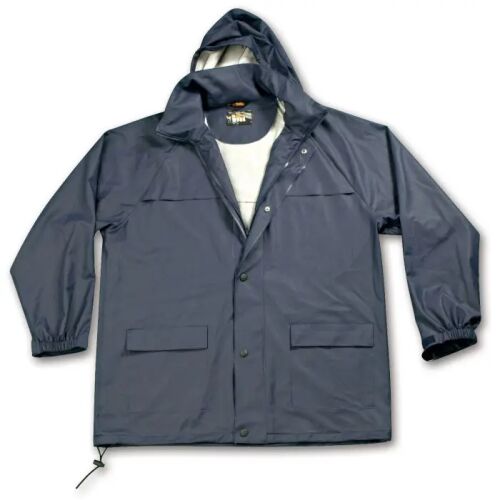 Jachetă impermeabilă BETA din PVC (albastră) - Vedere completă