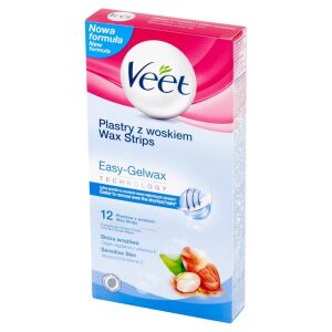 Veet szőrtelenítő tapasz viaszos érzékeny bőrre 12 db
