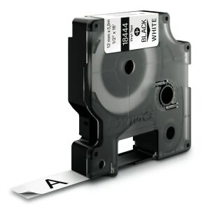 Panglica Dymo pentru imprimante Rhino | 18444 | 12mm/5.5m | negru/alb | vinil 133131922 - Dymo