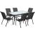 Fieldmann Rony I. Zestaw mebli ogrodowych dla 6 osób ze szklanym blatem