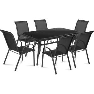 Fieldmann Rony II. kerti bútor szett,1 asztal + 6 szék, fémvázas 43354273 